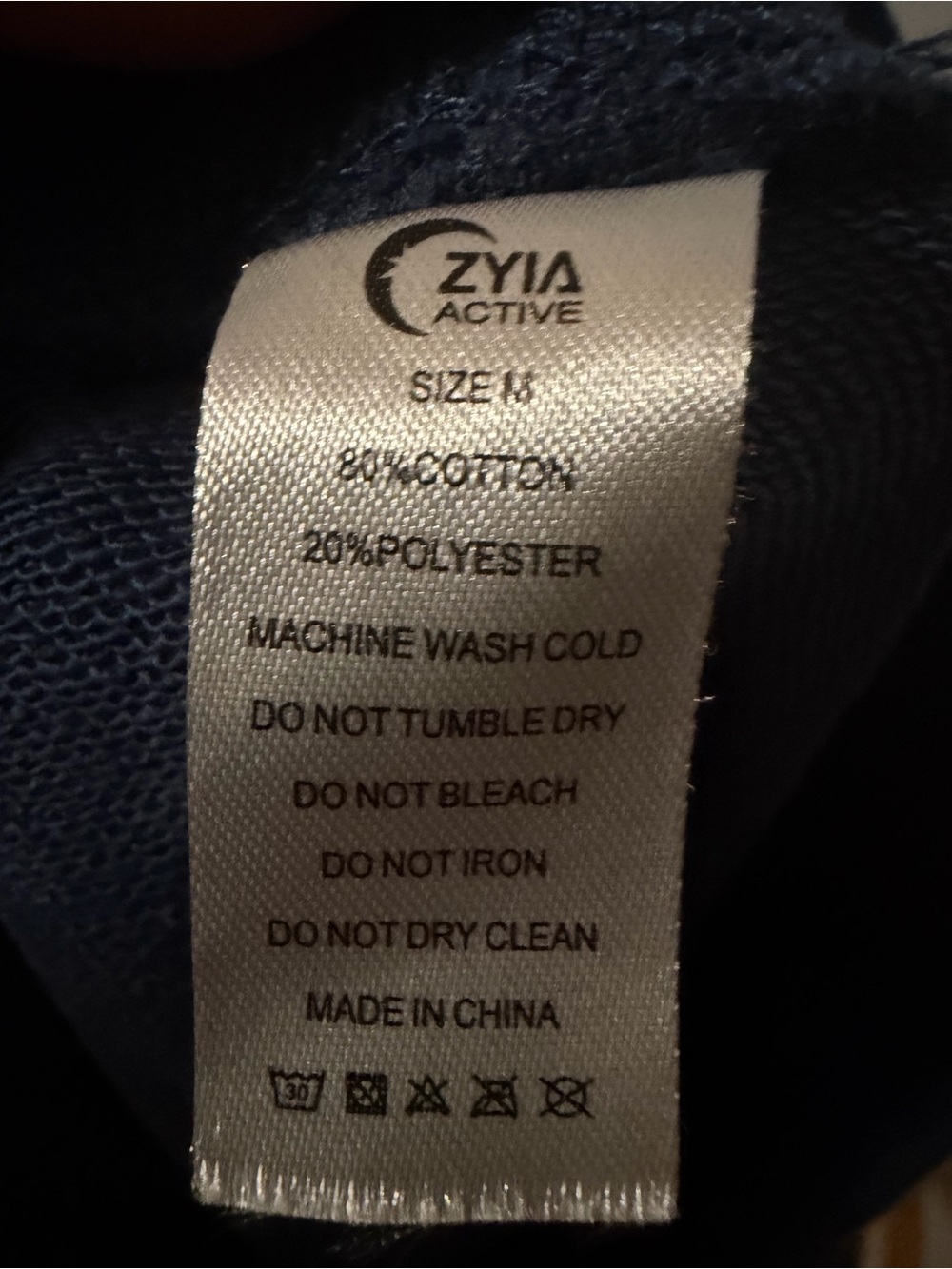 Zyia Active Take Me Everywhere Skirt Blue Size Medium. - Picture 10 of 10